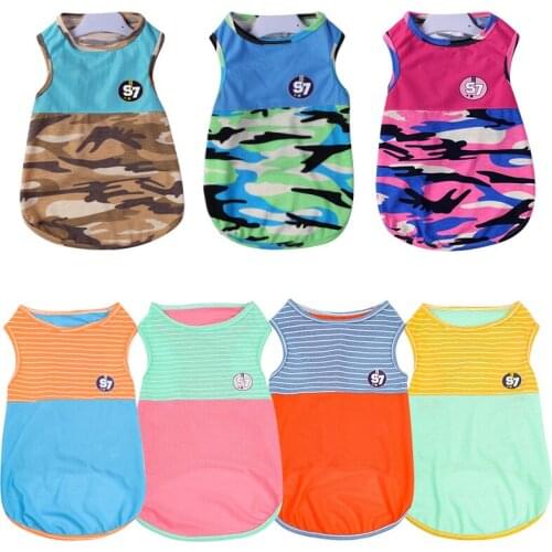 New Pet Clothes S-7XL Pet Dog Puppy Vest Summer Pet Dog Clothes Vest Shirt Thin Breathable For Small Medium Large Dogs Clothes