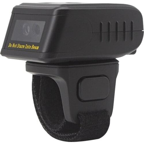 Aibecy Barcode Scanner 1D/2D/QR Barcode Portable Finger Handheld Wearable Ring Code Reader Support for Windows PC Computers