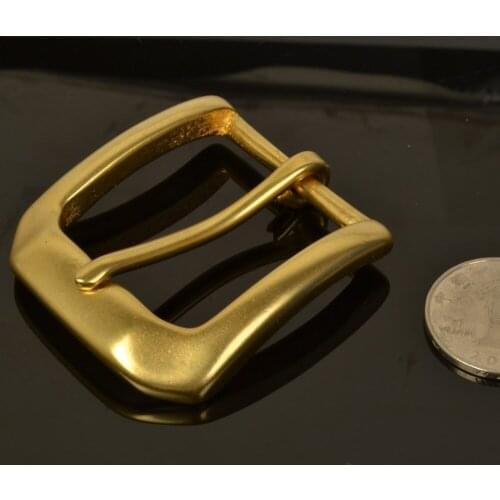 DIY leather craft women belt pin buckle solid brass material 35mm inner width 3pcs/lot