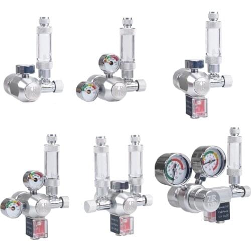 DC12V Aquarium WYIN CO2 Regulator With Check Valve Bubble Counter Magnetic Solenoid Valve