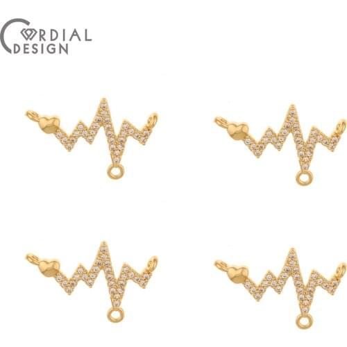 Cordial Design 30Pcs 11*25MM Jewelry Accessories/DIY Pendant/Necklace Making/Hand Made/CZ Charms/Jewelry Findings & Components