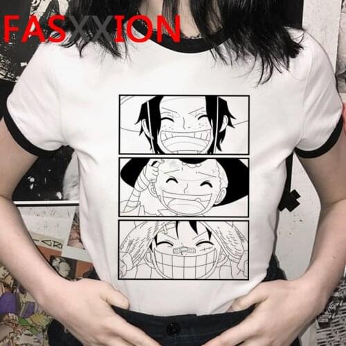 One Piece clothes men japanese harajuku kawaii grunge kawaii couple summer top