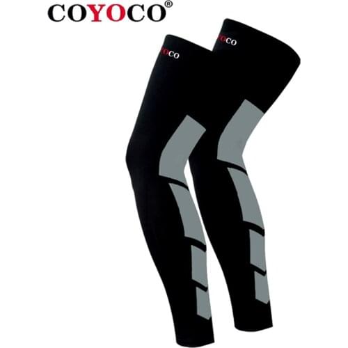 1 Pcs Lengthen Sport Knee Protect Support Leggings COYOCO Brand Long Sunscreen Breathable KneePads Knee Warm Guard Sleeve