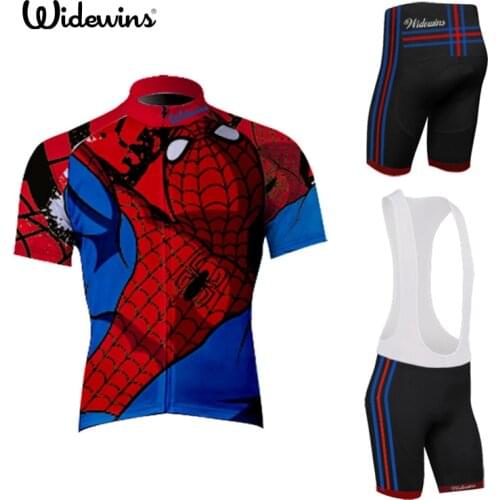 Widewins spider Mens Cycling Clothing Shirt Summer Style Bike Bicycle Cycling Jersey Top Outdoor Sportwear Jersey short 5041