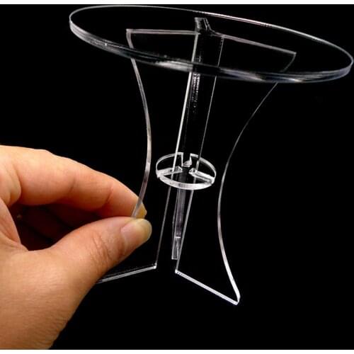 1:12 Mini Dollhouse Furniture Miniature Acrylic Table Mini Living Room/Kitchen Doll House Accessories Decoration