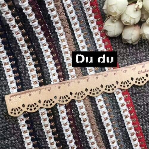 1m Small fragrance gold cord braid Garment accessories Ribbon Jacket Bag Ornaments Decorative Lace DIY