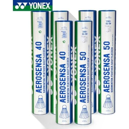 1 Tube YONEX YY Badminton shuttlecocks Goose Feather competition shuttlecocks AS40 AS50