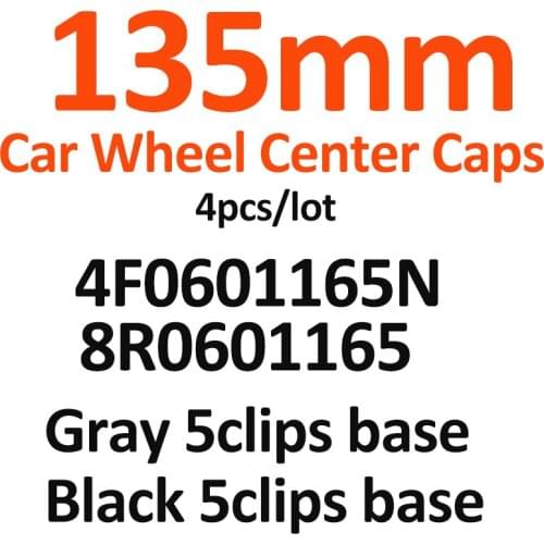 4Pcs For audi A3 A4 A5 A6 A7 A8 Q5 R8 S4 S5 S6 TT 135MM 5Claw Auto Car Wheel Center Hub Caps 4F0601165N Emblems Badge 8R0601165