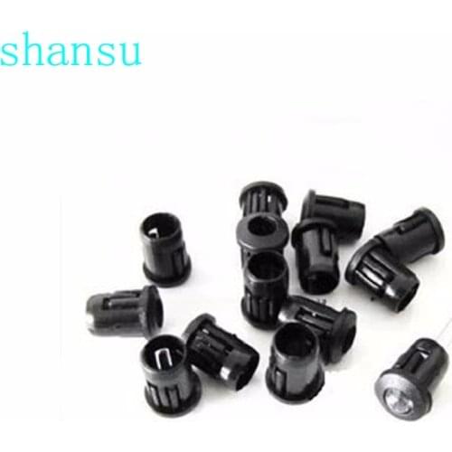 50Pcs/Lot Lamp Socket Diode Holder Plastic Black Clip Bezel Mount Useful 3mm 5mm 8mm 10mm LED
