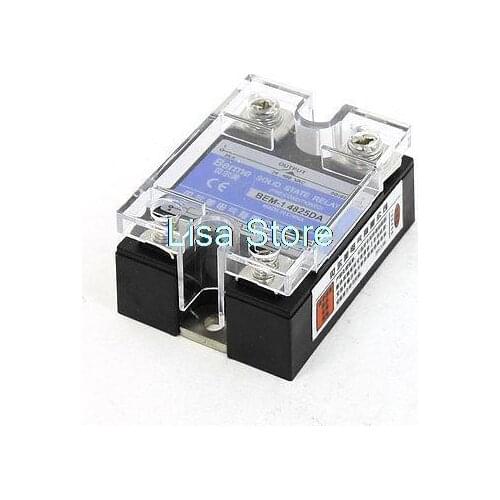 80-250V AC to 3-32VDC Output Rectangle Single Phase SSR Solid State Relay 25 Amp
