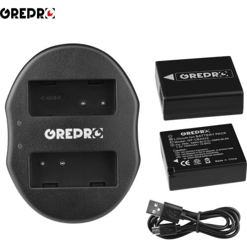 DMW-BLG10 Battery and Charger for Panasonic DMW BLE9 BLG10 BLG10E, Lumix DMC TZ100 TZ80 TZ90, DMC GX80 GX9 GX7, LX100 Mark II