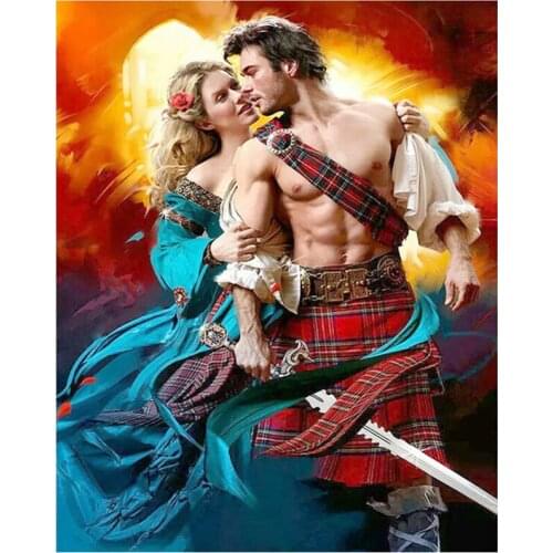 2021 New 5D DIY Full Round Diamond Painting Couples 3D Embroidery Fighting Cross Stitch Rhinestone Mosaic Home Decor Art Y1522