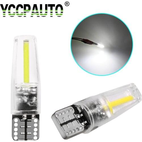 10Pcs 2019 T10 W5W LED Car Light bulbs 194 168 COB filament Chip Lights Automobiles LED Parking Light Clearance Lamp 12V