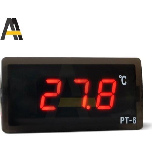 PT-6 -40~110C Digital Car Thermometer Vehicle Temperature Meter All-Purpose Test Monitor DC 12V AC 220V Automotive Thermometer