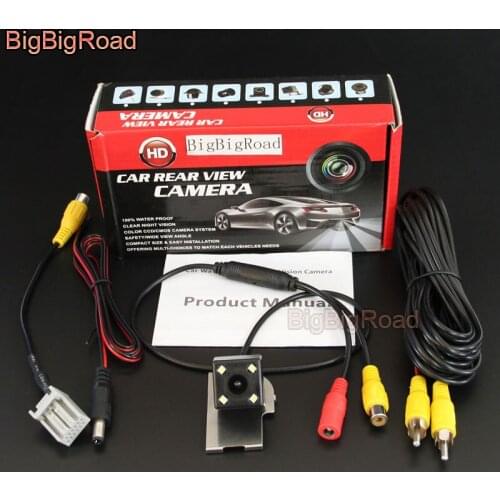 BigBigRoad Car Rear View Backup Parking Camera With Adapter For Honda Accord LX / Inspire 2018 Work With Original Car Screen