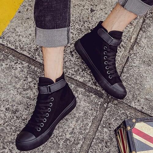 2021 Fashion Women Canvas Casual Sneakers Girls Sport Summer Vulcanize High Top New Walking Flats