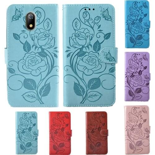 For itel A16 Fashion 3D Flower Flip Leather Wallet Phone Case For itel A16 Plus Phone cover with card slot