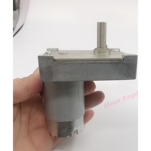 Mabuchi RS555-3550 DC 6V 12V 35rpm-70rpm Slow Speed High Torque 555 Gear Motor 9.5mm D Shaft 7-shaped Motor