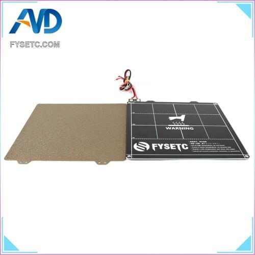 220x220mm Magnetic Heated Bed + Double Sided Textured Powder Coated PEI Spring Steel Sheet For Anet A8 A6 Wanhao I3 Ender 5