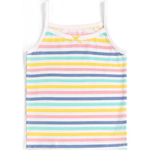Summer Cartoon Pattern Soft Cotton Kids Vest Girl Underwear Girls Tank Top Crop Tops for Teens Underwaist