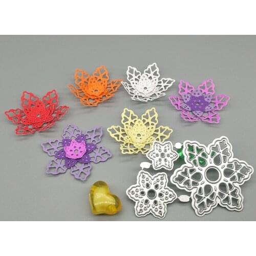 Snowflake flower metal cutting die, paper crafts, scrapbook, cardboard, photo album, greeting card, DIY decoration