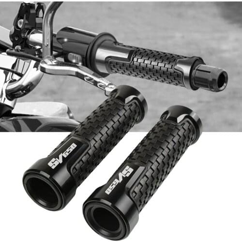 Hot sale 7/8''22mm Motorcycle Accessories Rubber Hand Grip Bar handlebar grips Handle Bar Grip Cnc Aluminum For SUZUKI SV650