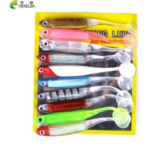 Soft bait Swimbait Jig Head Soft Lure 10pcs/lot handmade soft fishing lure T Tail Lure Fly Fishing Bait Wobbers Lure 10cm/5g