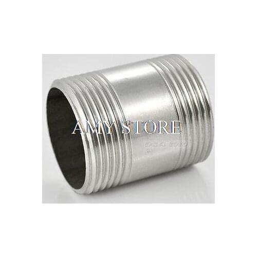 New 3/4" Male x 3/4" Male 304 Stainless Steel threaded Pipe Fitting SS304 BSP