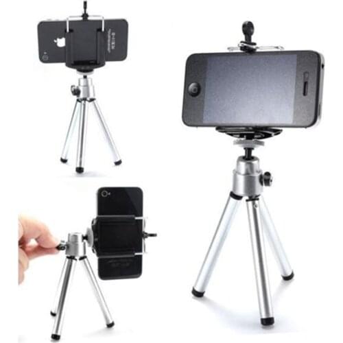 New Tripod + Clip Stand Bracket Holder Mount Adapter For Self-Timer Smartphones For iphone Samsung SD&HI