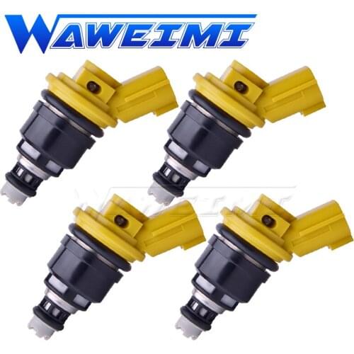 WAWEIMI Brand New 4 Pieces Fuel Injector OE 16600-RR543 555CC For Nisaan 300ZX Z32 RB25DET VG30DETT SR20DET KA24 16600RR543
