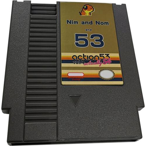 Action 53 Volume 4_adventure-Game Cartridge For NES Console 72 Pins 8bit Single card