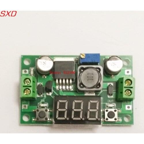 10Pcs DC Buck Step Down Converter Module LM2596 Voltage Regulator + Led Voltmeter