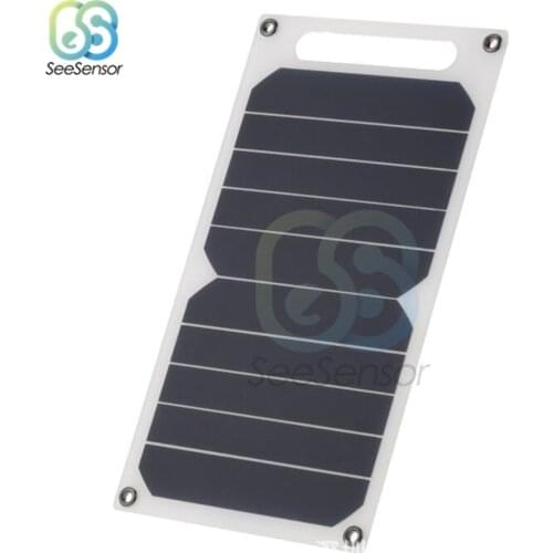 5V 10W Portable DIY Solar Panel Slim Light USB Charger Charging Power Bank Pad Universal For Phone Lighting Car Charger