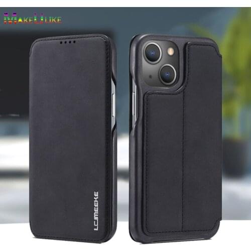 Simple Flip Case For Iphone 13 Pro Max Case PU Leather & Magnetic Luxury Cover For Iphone 13Pro 13Mini Case Protector Shell