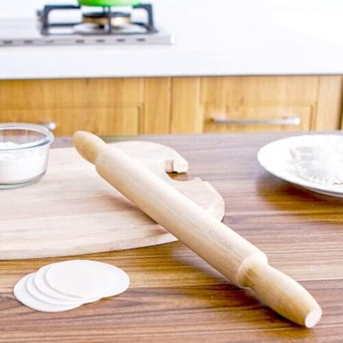 Rolling Pin 16 inches Natural Hardwood Pin Premium Dough Roller for Baking Pizza Dough, Pie Cookie Utensil Tools Ideas for Baker
