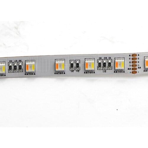 12MM PCB RGB CCT LED Strip light 5050 DC 12V 24V Flexible Light RGB+White+Warm White 5 Color In 1 LED Chip 60LED/m lamp