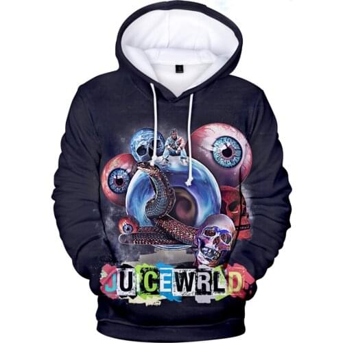 2020 Juice WRLD 3D Hoodies Sweatshirts Men Women Juice WRLD Pullovers 3D adults/kids Casual Hoody Hip Hop Hoodie