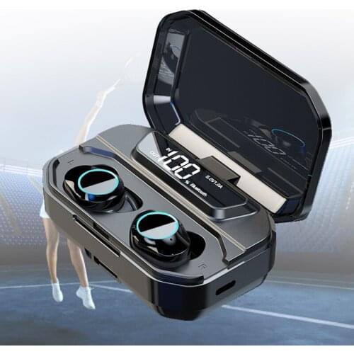 TWS Bluetooth 5.0 Earphones 3300mAh Charging Box Wireless Headphone 9D Stereo Sports Waterproof Earbuds Headsets With Microphone