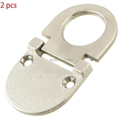 2pcs Cabinet Cupboard Flush Mount Half Round Shaped Ring Pull Handle