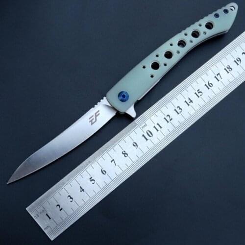 3 Colors EF943 Black Folding Knife D2 Steel G10 Portable Hunting Camping Jack Knife Survival Tactical EDC Cutting Tools Knives