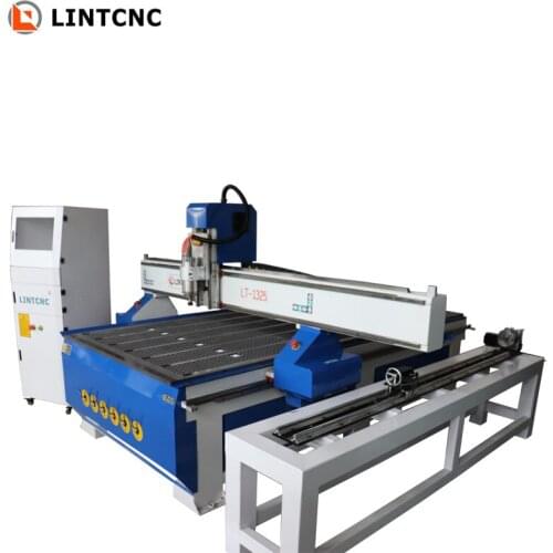 1325 3d woodworking cnc router 4 axis cnc engraving milling machine for wood with 200 300mm rotary axis
