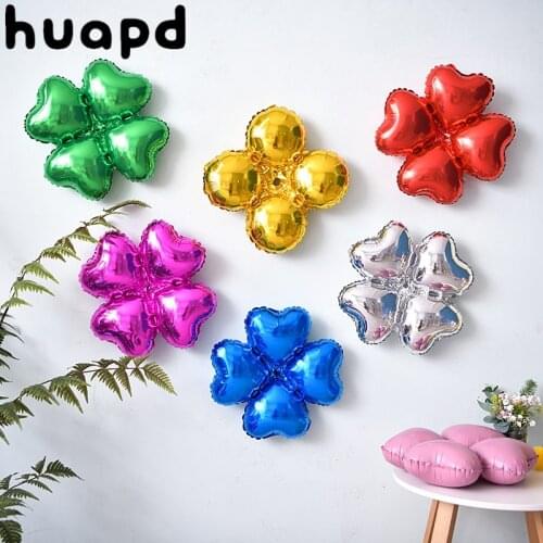 5 five-petal flowers four-leaf clover aluminum foil balloons wedding birthday party decorations birthday gifts holiday supplies