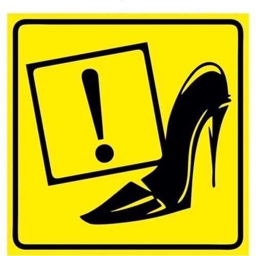 B0558# 13CM/17CM Self-Adhesive Decal Girl Driving Car Sticker Motorcycle Decors on Bumper Rear Window Laptop