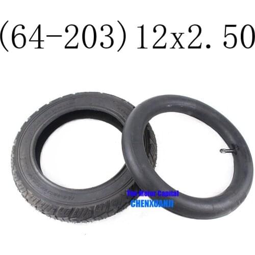 Free Shipping Good Quality 12*2.50 (64-203) Inner Tyre and Outer Tyre for Pneumatic Wheel Tire Electric Bicycle