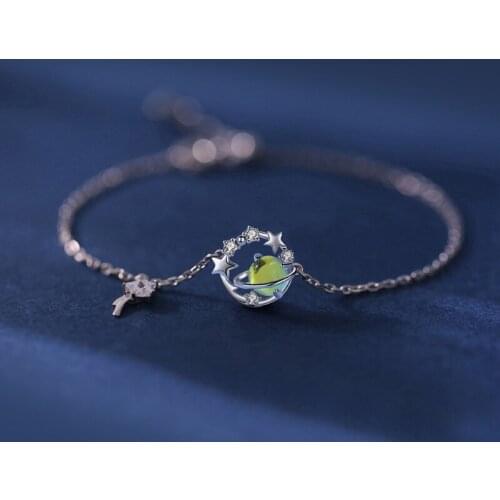 Planet Fantasy Zircon Bracelet For Women Chain Charm New Trendy Simple Korea Creative Fashion Student Lady Jewelry Gift BOYULIGE