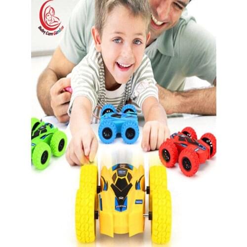 Kids Toy Car Fun Double-Side Vehicle Inertia Safety Crashworthiness and Fall Resistance Shatter-Proof Model for Child