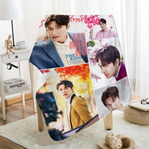 Musife Custom Lee Min Ho Flannel Blanket Design Your own Blanket Flannel Blankets for Sofa DIY Dropshipping