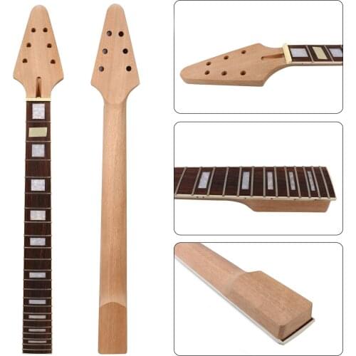 L6 Mahogany made Electric Guitar Neck 22Fret 24.75inch Rosewood Fretboard Unfinished #L3