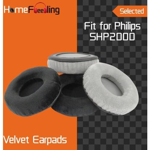 Homefeeling Earpads for Philips SHP2000 Headphones Earpad Cushions Covers Velvet Ear Pad Replacement