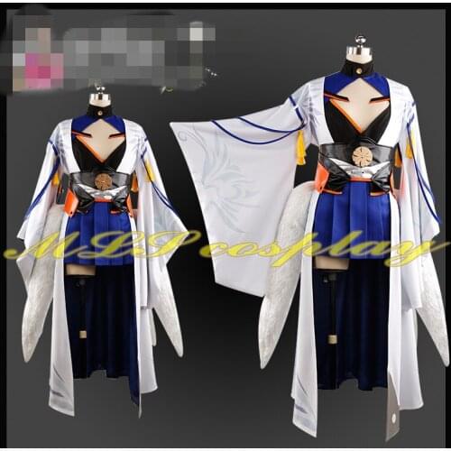 Anime cosplay Azur Lane Kimono Fox Tails Cosplay Costume Fighting Dress A